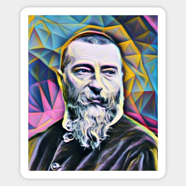 Jean-Baptiste Alphonse Karr Portrait | Jean-Baptiste Alphonse Karr Artwork 10 Sticker by JustLit